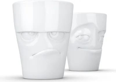 Produktbild von FiftyEight Becher Set grummelig & verschmitzt, 2 Stück