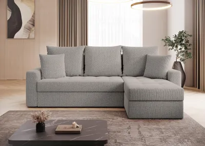 Produktbild von AX LIVING Karaman Schlafsofa mit Bettkasten Sofa Beige L Form 238 cm