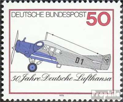Produktbild von Briefmarken BRD (BR.Deutschland) 1976 Mi 878 (kompl.Ausgabe) postfrisch 50 Jahre Deutsche Lufthansa