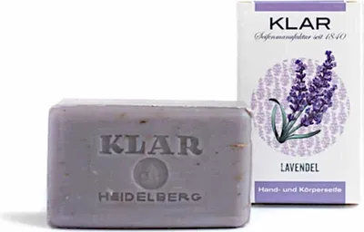 Image de Klar Seifen Lavendelseife 100g, Cosmos zertifiziert, palmölfrei,für normale Haut