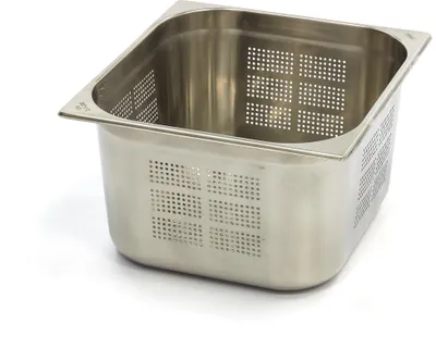 Image de Maxima - Récipient Gastronorm - 2/3 GN - 20 cm de profondeur - Acier inoxydable - Perforé