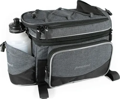 Produktbild von Haberland Gepäckträgertasche Flexibag S grau/schwarz, 34x17x19cm, 7 ltr