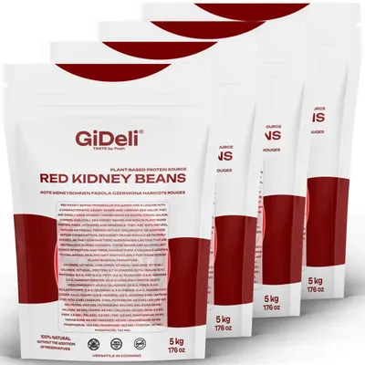 Produktbild von Kidneybohnen Rote Bohnen 20kg Getrocknet Vegan Protein Ballaststoffreich GiDeli