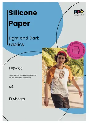 Silikonpapier A4, 10 Blatt, für Inkjet-Transferpapier