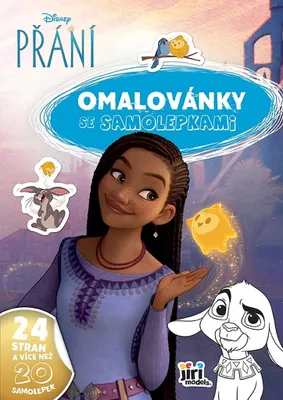 Obrázek produktu pro Omalovánka A4 samolepkami PŘÁNÍ