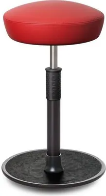 Produktbild von Sitz- Stehhocker Free Tall Hutsitz Boxmark Leder Rot schwarz /schwarz.