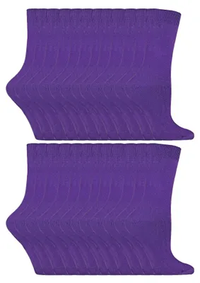Produktbild von Sock Snob - 24 Paar einfarbige Damensocken mit hohem Baumwollanteil