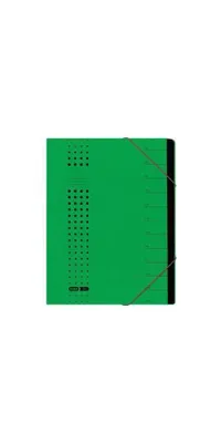 Produktbild von ELBA Ordnungsmappe chic 400002025 DIN A4 7Fächer Karton grün