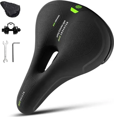Produktbild von Komfortables Ergonomisches Fahrradsattel für Damen und Herren - Trekking und MTB, Wasserdicht mit Reflektor