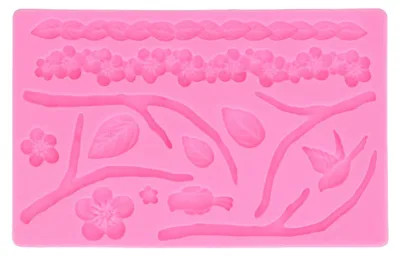 Silikonform Blätter & Blumen – DIY Backform 200 g