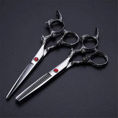 Produktbild von Friseurschere Professionelles 6-Zoll-Haarscheren-Taschenset Schneideschere Effilierschere Friseurschere