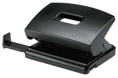 Produktbild von Novus Bürolocher C 216, bis 16 Blatt schwarz, mit Anschlagschiene