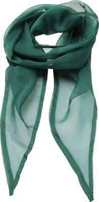 Image de Premier Foulard / écharpe en mousseline de soie pour femme RW2828 (taille unique) (Vert bouteille)
