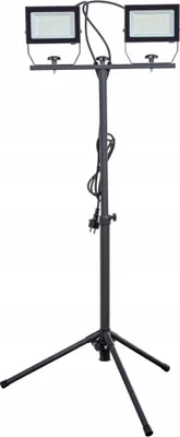Produktbild von LED Arbeitsstrahler auf Stativ 2x50W 10000lm IP65 Baustrahler Flutlicht Außen 230V