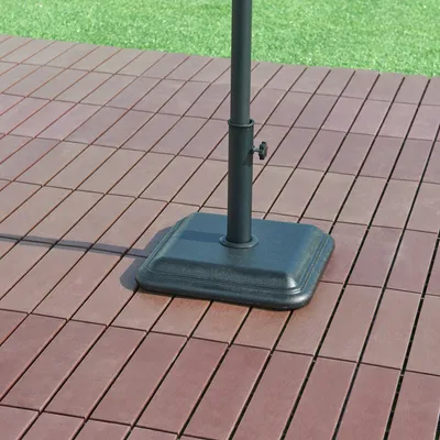 Produktbild von Sonnenschirmständer 'Biccari' Beton 35x35x5,5 cm quadratisch 12 kg Schwarz