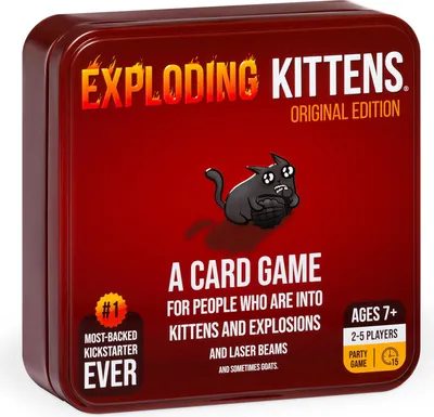 Productafbeelding van Exploding Kittens, originele verzamelblik, voor 2-5 spelers, vanaf 7 jaar