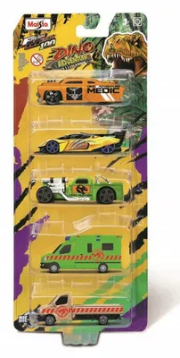 Produktbild von Maisto 5er Set Dino Adventure Spielzeugautos Metall
