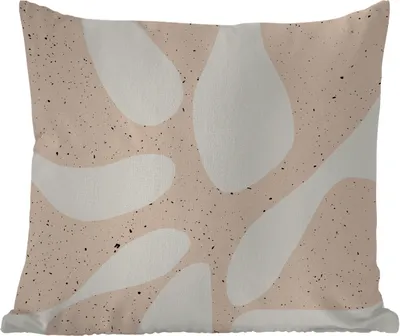 Produktbild von MuchoWow® Outdoor Kissen - Pflanzen - Abstrakt - Rosa - Pastell - 60x60 cm - Wetterfest - Lounge Kissen - Dekoration - Schlaf Kissen