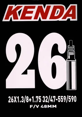 Produktbild von Kenda Schlauch Fahrradschlauch 26 Zoll SV Sclaverandventil 32/47-559
