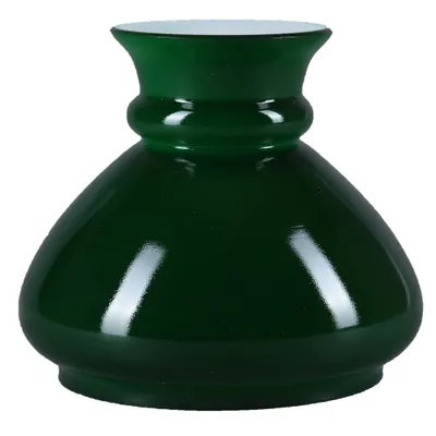 Produktbild von Petroleum Lampenglas Ø 106mm Ringauflage Grün Ersatzglas rund Glas Schirm Leuchtenglas