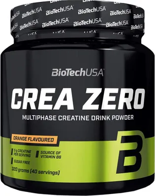 Obrázek produktu pro BioTech USA Crea ZERO 320 g pomeranč / Vícesložkové kreatiny a směsy / Ochucený kreatinový komplex s extra složkami pro maximální sportovní výkon