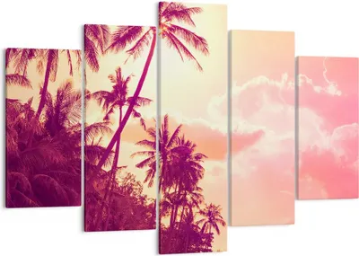 Produktbild von Bild auf Leinwand - Leinwandbild - palme dschungel - 150x100cm - Wand Bild - Wanddeko - Wandbilder - Leinwanddruck - Bilder - Kunstdruck - Wanddekoration - Leinwand bilder - Wandkunst - EA150x100-3994