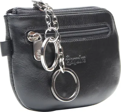 Produktbild von Esquire Schlüsselmäppchen New Silk Key Case with Zip Black schwarz
