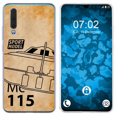 Produktbild von PhoneNatic Case kompatibel mit Huawei P30 Silikon-Hülle Space U.F.O. M1
