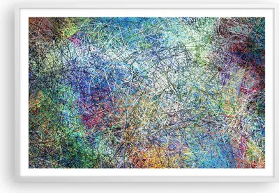 Produktbild von Gerahmtes Poster - Weißer Rahmen - Abstraktion modern - 91,5x61 cm - Wand Bild - Wanddeko - Wandbilder - Kunstposter - Wandposter - Bilderrahmen - Bilder - Kunstdruck - Wandbild - P2WAA91x61-3668
