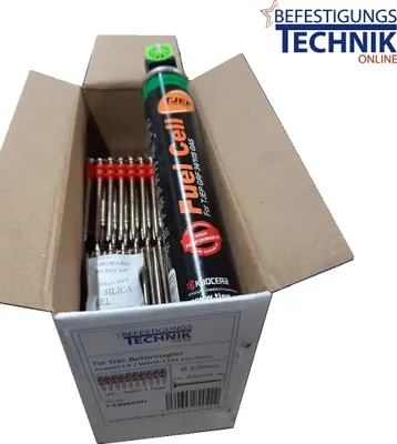 Produktbild von Betonnägel 3,0x38mm XH +1xGas für Betonnagler Würth Diga CSM-1 Powers Trak-IT C4 CS-70 BT