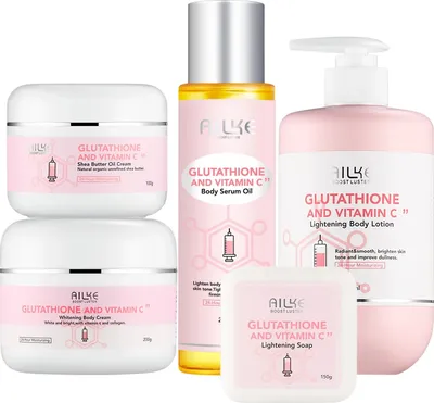 Produktbild von Glutathion Hautpflege-Set, Aufhellung, Tiefenfeuchtigkeit, 5-in-1-Set