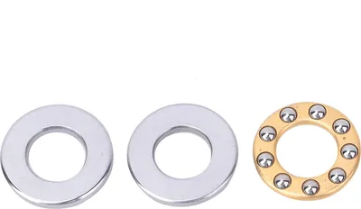 Produktbild von 10-teiliges Axialkugellager-Miniatur-Hochpräzisions-Flachstahllager-Set (F6-12M 6x12x4,5 mm)