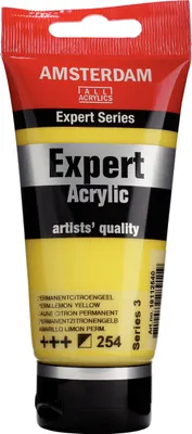 Zdjęcie produktu dla Amsterdam Expert Series Acrylic Paint Tube 75 ml Permanent Lemon Yellow 254