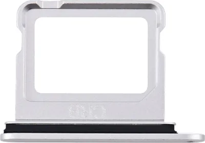 Image de Clappio, support de carte SIM pour iPhone 16 / iPhone 16 Plus emplacement nano-SIM, blanc