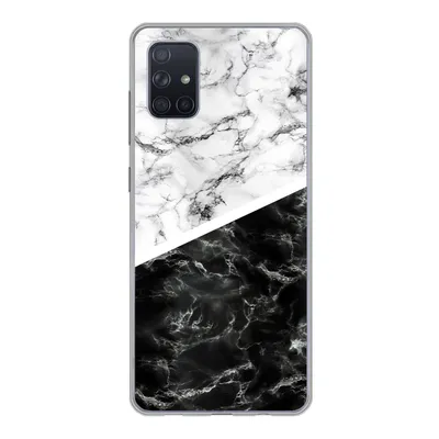 Produktbild von MuchoWow® Handyhülle Schutzhülle Hülle für Samsung Galaxy A71 Marmor - Chic - Collage Silikon Softcase Handy Hülle - Kartenbesitzer