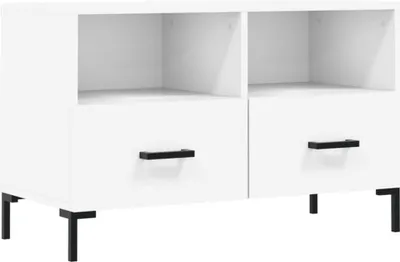 Obrázek produktu pro vidaXL TV skříňka bílá 80x36x50 cm Dřevěný materiál
