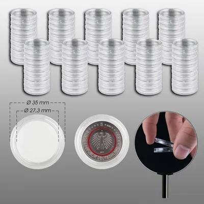 Produktbild von Prophila Collection 100 Münzkapseln Innendurchmesser 27 mm