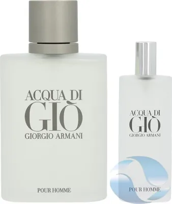 Zdjęcie produktu dla Giorgio Armani Acqua Di Gio - woda toaletowa, 100 ml + 15 ml zestaw podróżny w sprayu