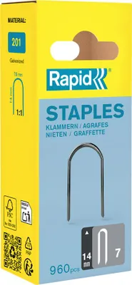 Obrázok produktu pre Rapid 40109524, 1,4 cm, Pozinkovaná oceľ, Rapid (značka), 31 mm, 49 mm, 111 mm