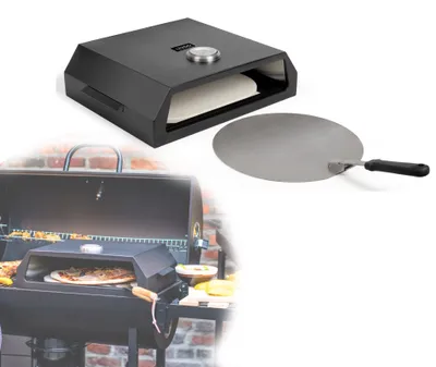 Produktbild von LIVOO Pizzaofen für den Grill Aufsatz Pizza Pizzagrill Pizzastein Gasgrill GS149