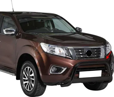 Produktbild von Frontbügel Frontschutzbügel für Nissan NP300 Navara 2016-2021 ø63 Stahl Schwarz