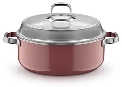 Produktbild von WMF Fusiontec Mineral Pro, Schmortopf mit Deckel, 28 cm, Rose Quartz 3201114151 4000530760470