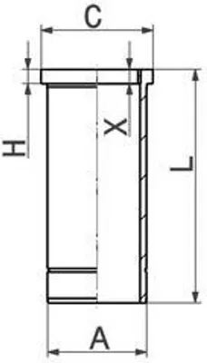 Produktbild von KOLBENSCHMIDT Zylinderlaufbuchse 89920110 für MAN TGA 8,07mm 257,5mm 139,5mm