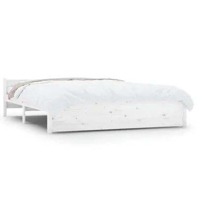 Obrázek produktu pro vidaXL Postel z masivu bílá 150x200 cm