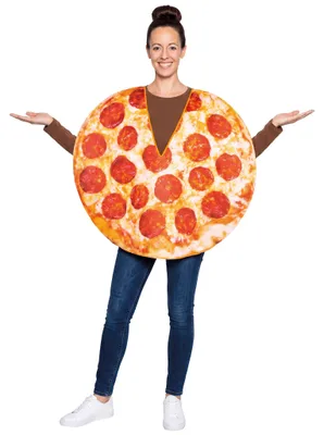 Produktbild von Party Pizza Outfit - Faschingskostüm Karneval Halloween Größe: M-L