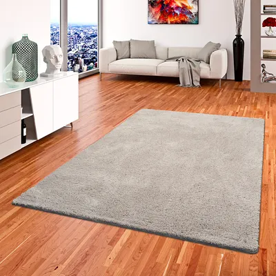 Produktbild von Hochflor Shaggy Teppich Palace Grau, Größe:400x500 cm