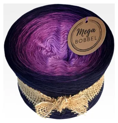 Produktbild von MegaBobbel Schattenblüte Farbverlaufsgarn - Lace Garn Bobbel Wolle zum Häkeln und Stricken (3-fädig, 3750m)