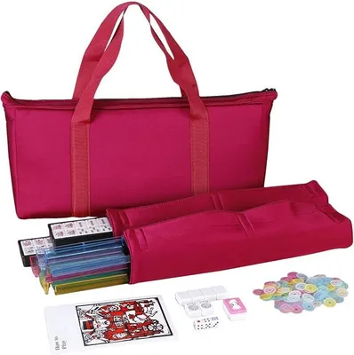 Imagen del producto de Fichas de mahjong americanas. Juego completo de mahjong con reglas y accesorios