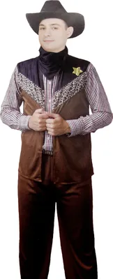 Produktbild von Cowboy Kostüm Herren / Karneval Fasching # Gr. L