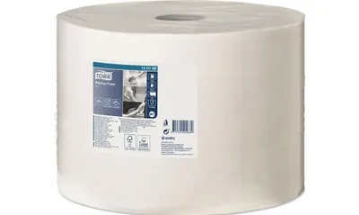 Zdjęcie produktu dla Ściereczka do czyszczenia TORK 130100 L245xW380ca.mm biała 1-warstwowa Rl.TORK